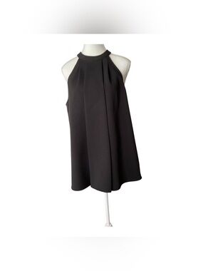 Michael Kors Black Halter Neck Blouse Sleeveless Top Size L